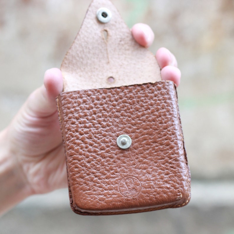 Army Surplus Army Pouch Military Surplus Leather Pouch Small Bag Military Pouch Coin Holder Compass Bag Camp Gear Leather Wallet