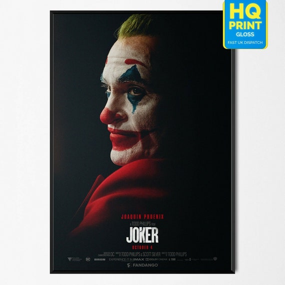 Joker 2019 Joaquin Phoenix Movie DC Comics Poster Art PrintA4 A3 A2 A1