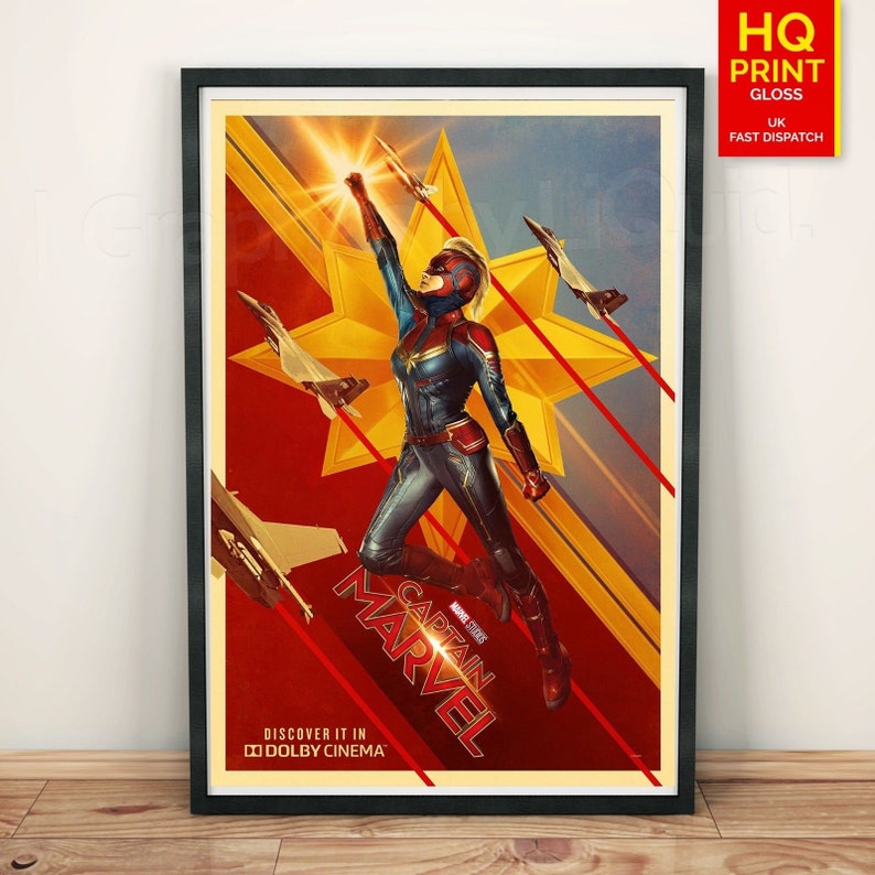 Marvel Retro Style A4 Poster Glossy Print