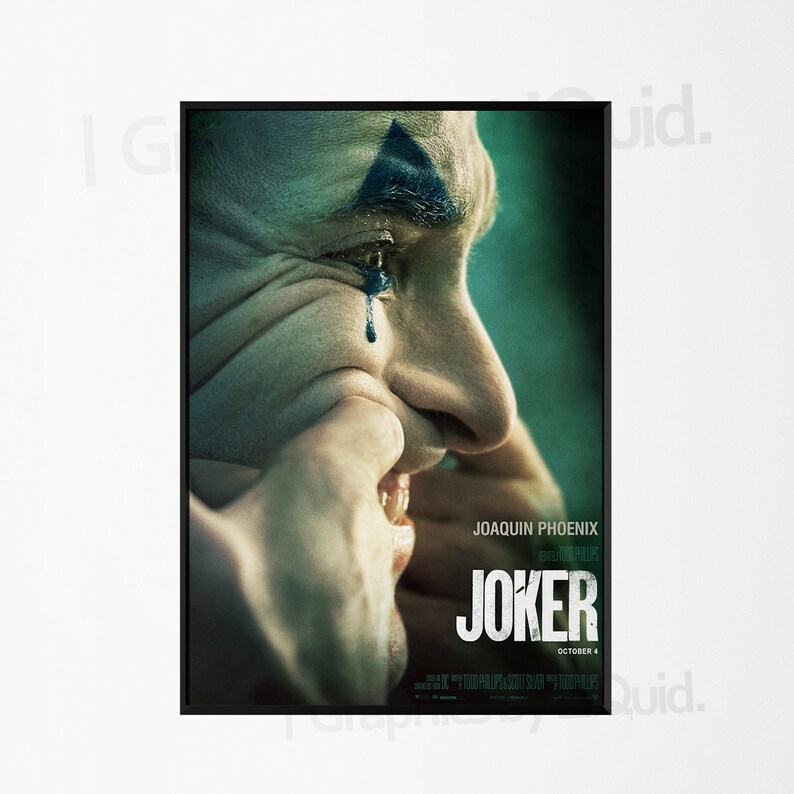 Joker 2019 Joaquin Phoenix Movie DC Comics Poster Art PrintA4 A3 A2 A1