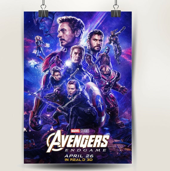AVENGERS ENDGAME POSTER PRINT A5..A4..A3 A2 OPTIONS
