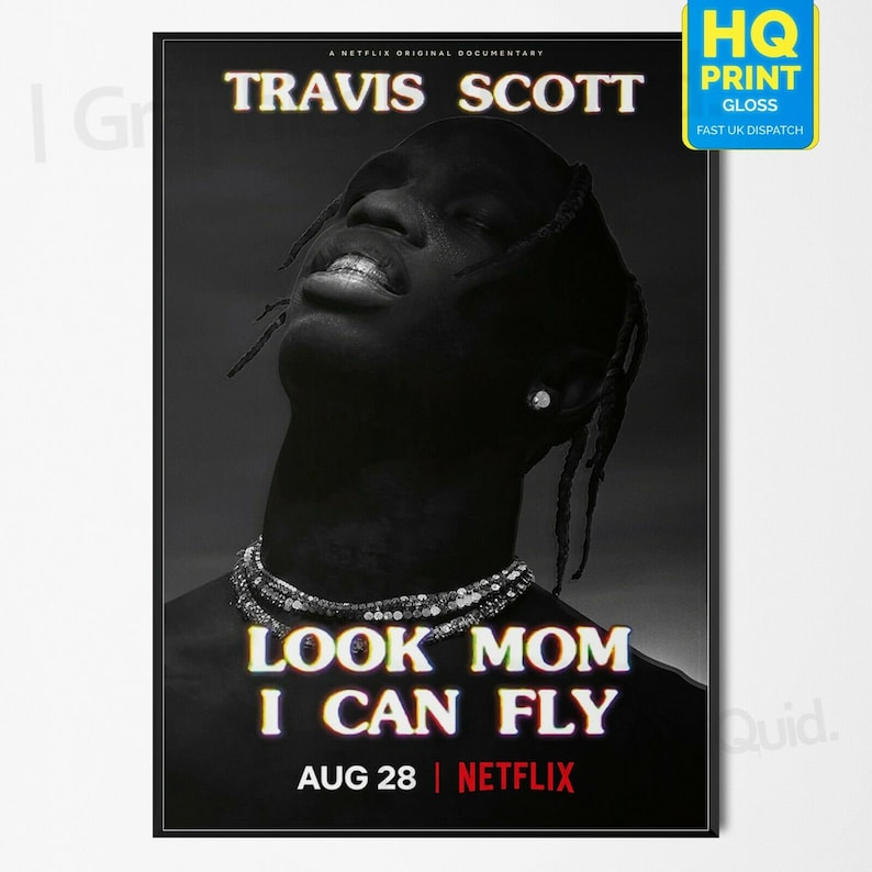 Astroworld Travis Scott Poster Rap Album Cover Art Print 12x12/" 24x24/" 32x32/" #2