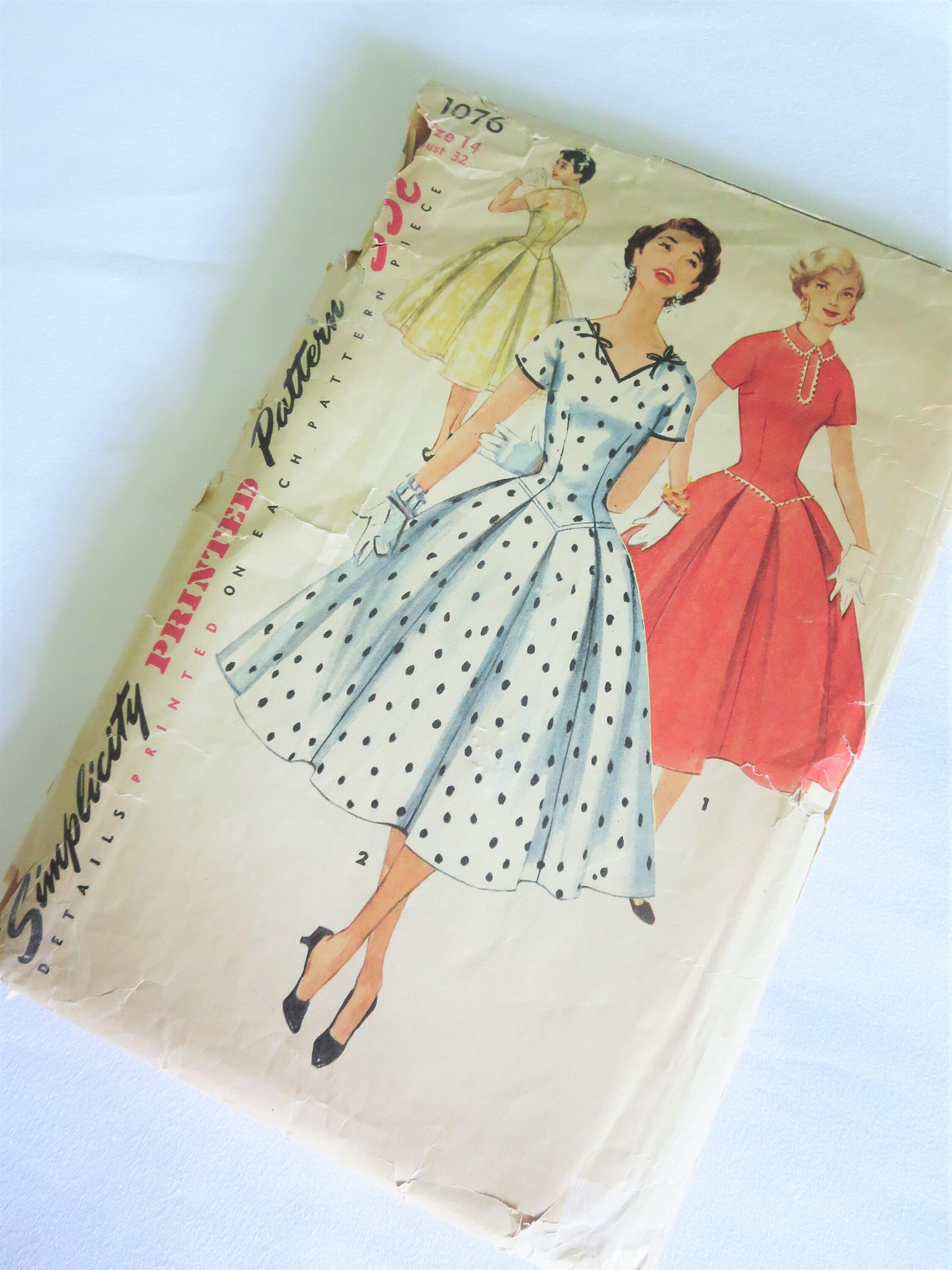 Vintage Pattern, Vintage Dress Pattern, 50s Dress Pattern, 50s Dress ...