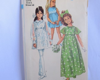 Flower Girl Dress Pattern, Flower Girl Dress, 60s Dress Pattern, Girls Dress Pattern, Pattern, 60s Dress, Simplicity, 8175, Childs Dress