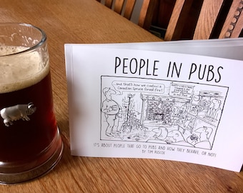 People in Pubs Cartoon Book