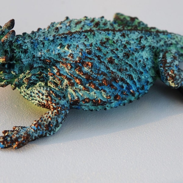 Patinated Horned Lizard