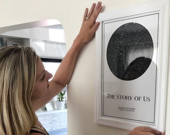 Custom Star Map Print, Personalized Wedding, Anniversary Gift