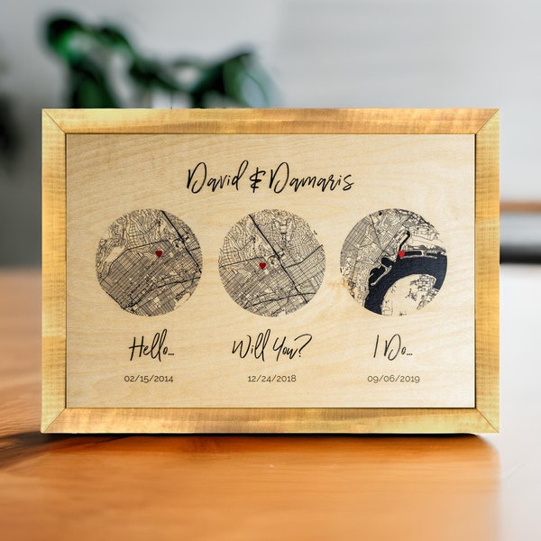 Personalized Wood 5-Year Anniversary Sign