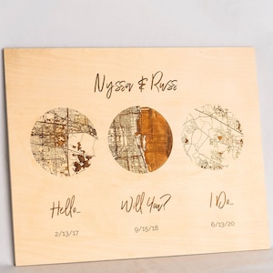 Regalo personalizzato in legno per il quinto anniversario
