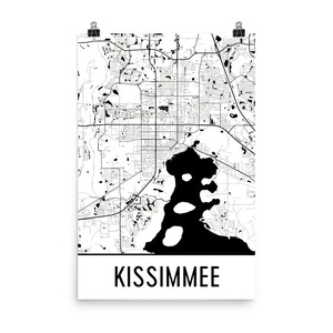 Kissimmee Karte, Kissimmee Kunst, Kissimmee Druck, Kissimmee FL Poster, Kissimmee Wandkunst, Karte von Kissimmee Kissimmee Geschenk, Kissimmee Dekor
