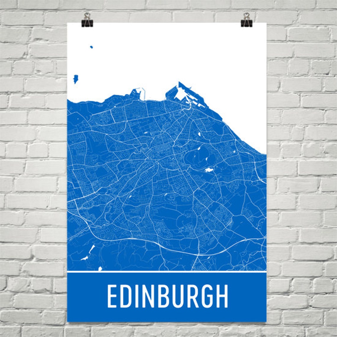 Edinburgh Map Edinburgh Art Edinburgh Print Edinburgh Etsy