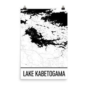Lake Kabetogama Minnesota, Lake Kabetogama MN, Minnesota Art, Minnesota Decor, Lake Map, Kabetogama MN Lake, Cottage Decor, Minnesota Map