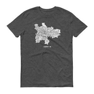 Glasgow Shirt, Glasgow, Scotland, Glasgow TShirt, Glasgow Gift, Glasgow Tee, Glasgow Map, Scotland Shirt, Scotland Map, Scottish Shirt