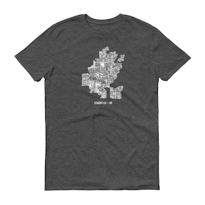 Edmonton camiseta, camiseta de Edmonton AB, Canadá, Edmonton, Edmonton regalo, Tee de Edmonton, Edmonton mapa, Canadá camisa, Alberta mapa, Alberta camisa