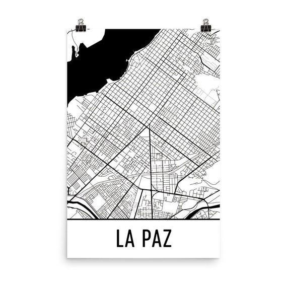 Map Of La Paz Bolivia La Paz Map La Paz Art La Paz Print La Paz Bolivia Poster | Etsy Ireland