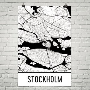 Stockholm Map, Stockolm Print, Stockholm Art, Stockholm Sweden Poster, Stockholm Wall Art, Stockholm Poster, Gift, Birthday, Modern, Art