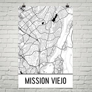 Mission Viejo Map, Mission Viejo Art, Mission Viejo Print, Mission Viejo CA Poster, Mission Viejo Wall Art, Gift, Map of California, Decor