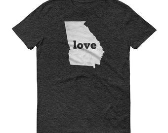 Georgia Love T-Shirt, State Map Pride Tee
