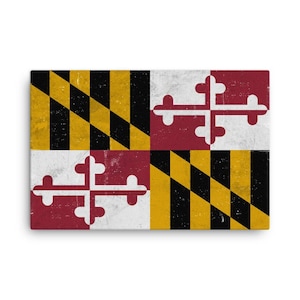 Maryland Flagge, Maryland Flagge Kunst, Maryland State, Maryland Flagge Wand Kunst, Maryland Leinwand, Maryland Flagge Druck, MD Poster, Geschenke, Kunst