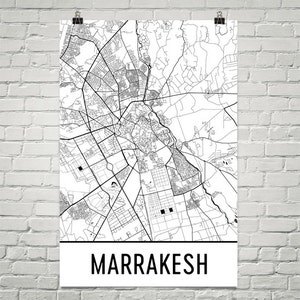 Carte de Marrakech, Marrakech Art, impression de Marrakech, Marrakech Maroc affiche, Marrakech Wall Art, Decor Marrakech, carte de Marrakech, cadeau, Art