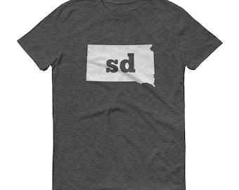 South Dakota Map T-Shirt: SD State Pride Tee