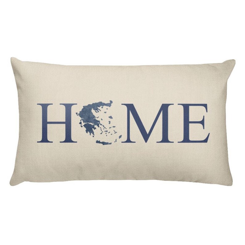 Greece Throw Pillow Greece Map Greece Pillow Greece Art Greek Art Greece Gifts Greek Decor Greece Cushion Greece Decor Greece Home