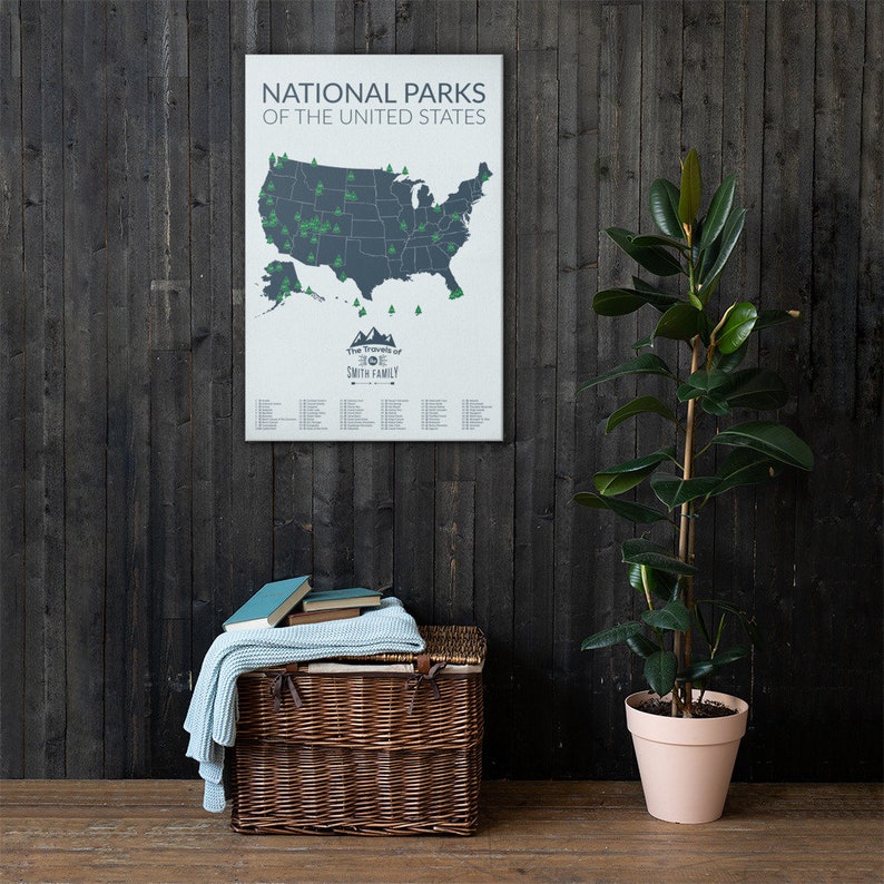 National Park Sign Personalized National Park Print US Push | Etsy