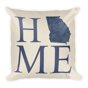 Georgia Pillow, Georgia Gifts, Georgia Decor, Georgia Home, Georgia Throw Pillow, Georgia Art, Georgia Map, Georgia Made, Georgia Cushion
