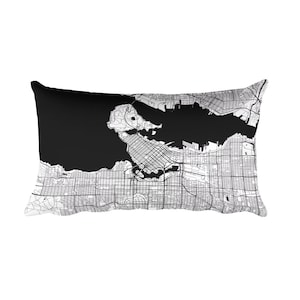 Vancouver Pillow, Vancouver Decor, Vancouver Throw Pillow, Vancouver Gift, Vancouver Map, Vancouver Art, Vancouver BC, Vancouver Canada