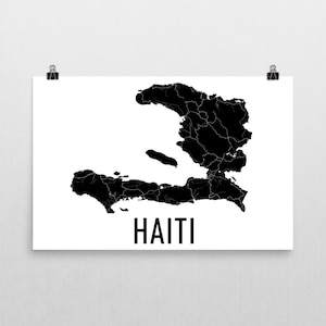 Haiti Map, Haitian Art, Map of Haiti, Haitian Decor, Haiti Gift, Haiti Print, Haiti Poster, Haiti Wall Art, Haitian Gifts, Haiti Map Art