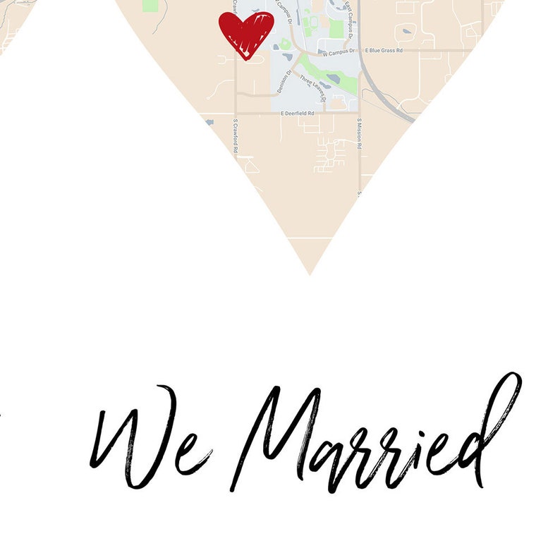 We Met, We Married, We Live, Family Dates, What A Difference A Day Makes, Best Days of Our Lives, Triptych, Where We Met Map, Date Sign image 2