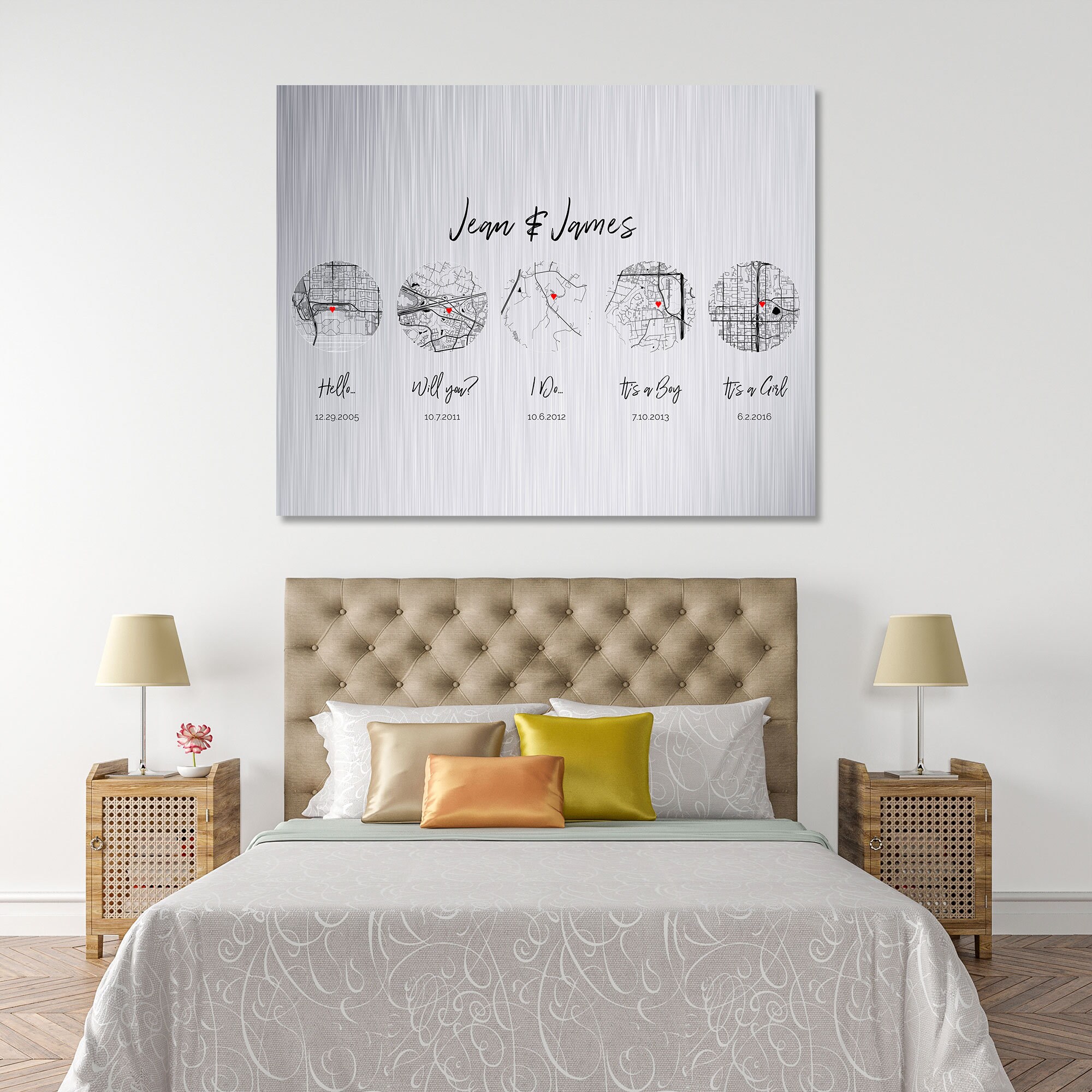 Custom 10th Anniversary Sign Aluminum Anniversary Gift Etsy