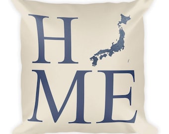 Japan Pillow, Japan Gifts, Japanese Decor, Japan Home, Japan Throw Pillow, Japanese Art, Japan Map, Japan Cushion, Japanese Pillow