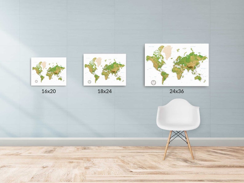 Personalized Framed World Map, World Map Wall, Map To Show Travels, Bucket List Map, Map For Marking Travels, Couples Travel Map, My Travel image 5