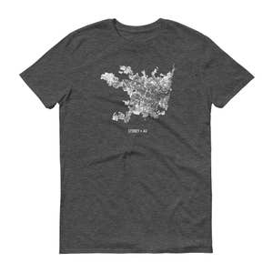Sydney, Sydney Australia, Sydney Shirt, Sydney TShirt, Sydney mapa, camiseta de Australia, Sydney Tee, orgullo estatal, camisa, Sydney obsequio viaje
