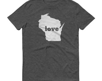 Wisconsin Love Shirt: Zustand Pride Tee