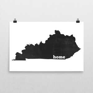 Kentucky Home, Map of Kentucky, Kentucky Print, Kentucky Map, Kentucky Art, Kentucky Wall Art, Sign, Kentucky Gifts, Kentucky Decor, Poster