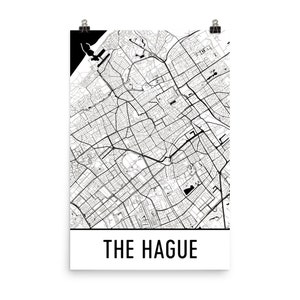 Den Haag Karte Haag Art Haag Druck, den Haag-Niederlande-Plakat, den Haag Wandkunst, Karte von den Haag, den Haag Poster, den Haag Geschenk