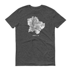 Arte de Budapest camisa, Budapest, Hungría, Budapest camiseta, regalo de Budapest, Budapest Tee, mapa de camisa, Hungría Budapest mapa, Hungría, Budapest