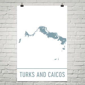 Turks and Caicos Map, Turks and Caicos Art Print, Turks and Caicos Art Poster, Turks and Caicos Wall Art, Map of Turks and Caicos, Art Print