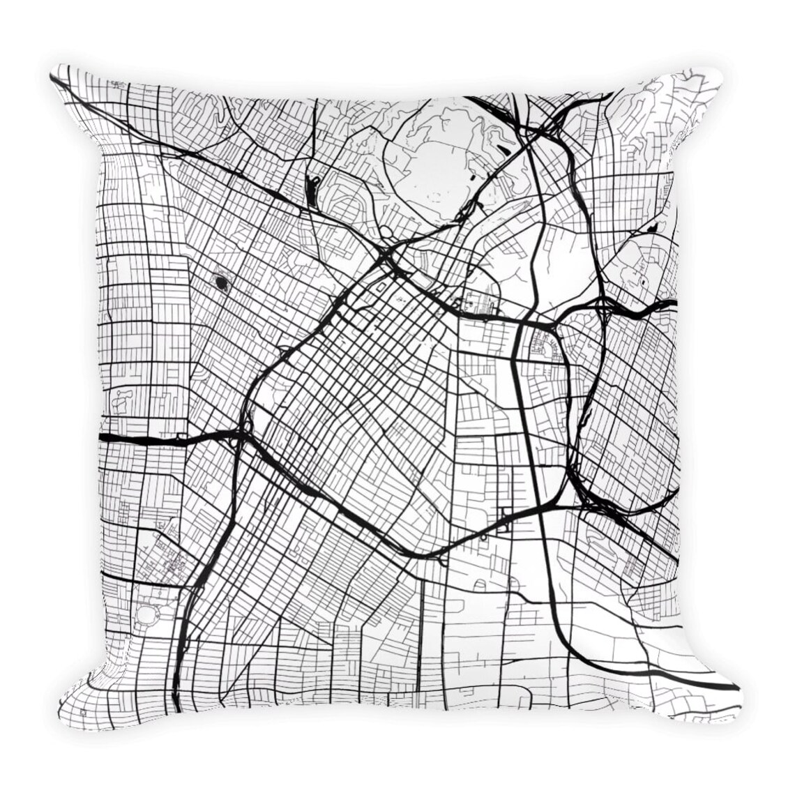 Los Angeles Pillow LA Decor Los Angeles Throw Pillow Los Etsy