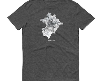 Taipei Map T-Shirt: Taiwan Street Map Tee