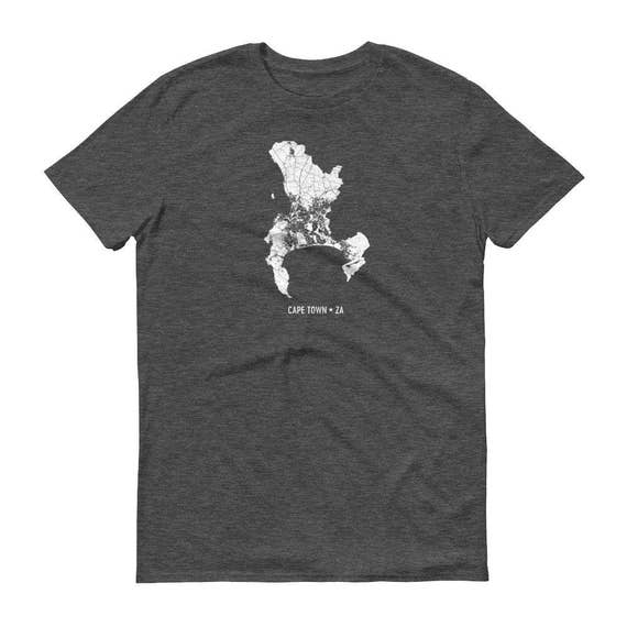 Cape Town Map Shirt: South Africa Tee, City Street Map