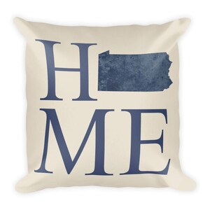 Cadeaux de coussin, Pennsylvanie Pennsylvania, Home Decor, Pennsylvanie Pennsylvania, Pennsylvanie coussin, Pennsylvanie Art, carte, fait