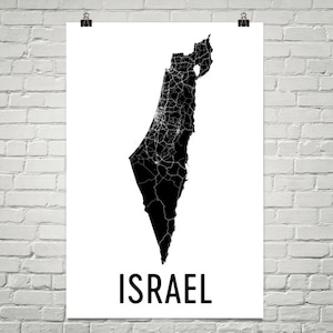 Israel Karte, Landkarte Israel, Israel Kunstdruck, Israel Wandkunst, Israel Geschenk, Israel Dekor, Israel Karte Druck, Israel Kunstdruck