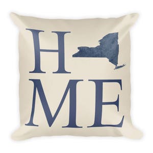 Cadeaux de coussin, New York New York, New York Decor, New York la maison, New York, carte de coussin, New York Art, New York, New York fait, coussin