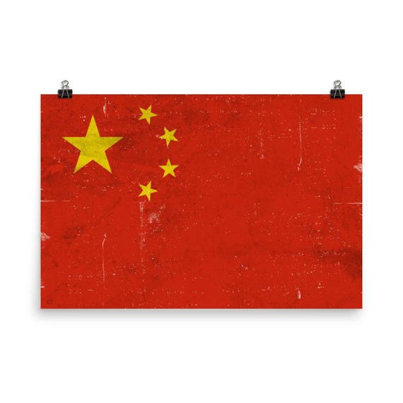 中国国旗キャンバスプリント：中国の誇りを体現した壁アート - Etsy 日本