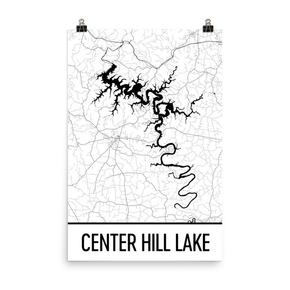 Tennessee Fishing Lakes Map Center Hill Lake Tennessee Center Hill Lake Tn Center Hill - Etsy Canada
