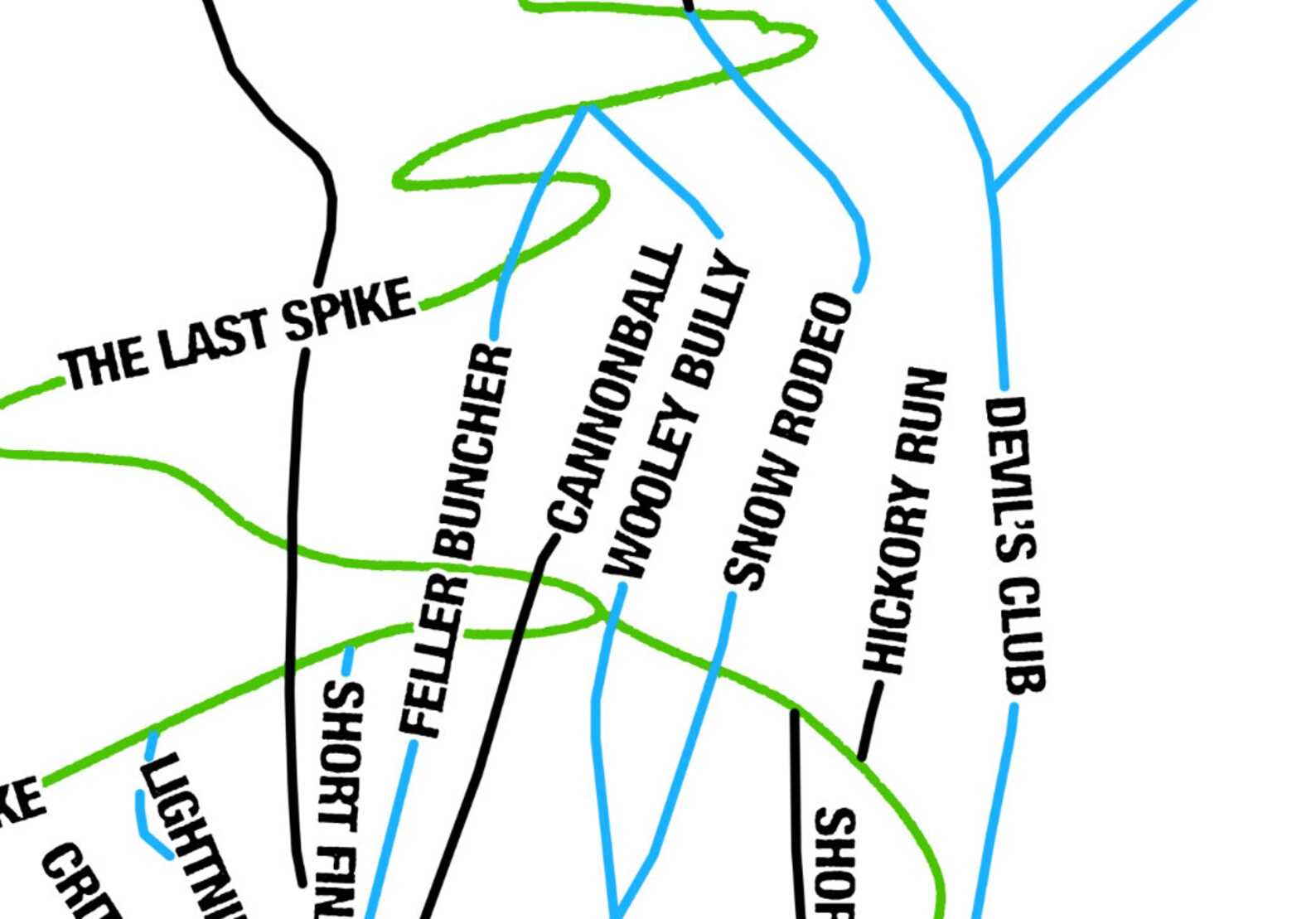 Revelstoke Ski Map Art Revelstoke BC Revelstoke Trail Map | Etsy