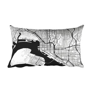 Cuscino di San Diego, San Diego Decor, San Diego CA Throw Pillow, regalo di San Diego, San Diego mappa, Art di San Diego, San Diego California, cuscino